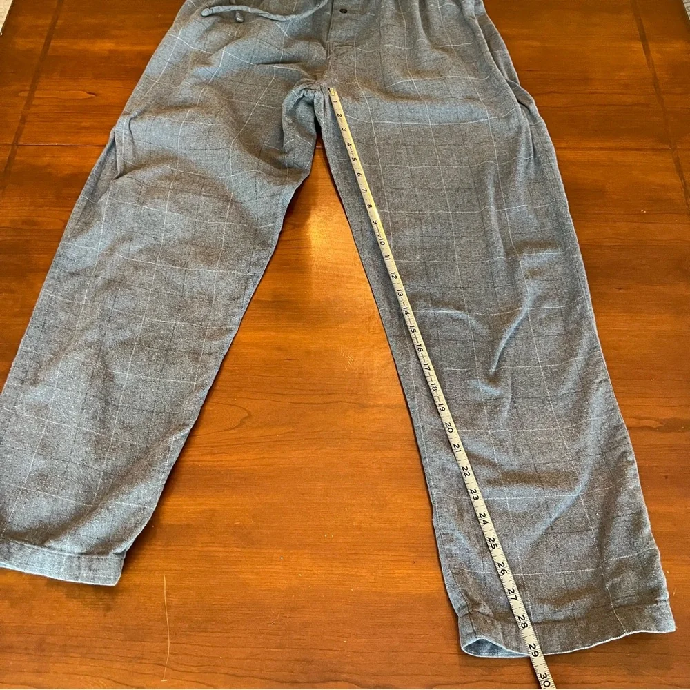 Polo Ralph Lauren Lounge Pants Mens Size M Gray Plaid Drawstring Pajama Bottom - Picture 12 of 12